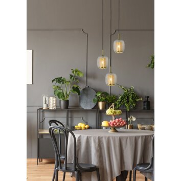 Lucide AGATHA Pendant Light transparent, 3-light sources