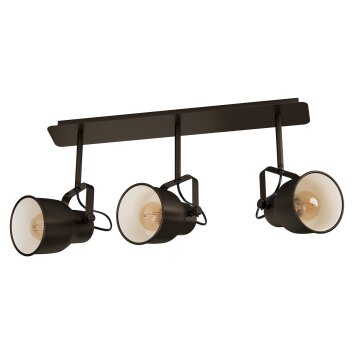 Eglo MITCHLEY Ceiling Light bronze, cream, 3-light sources