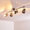 NANLIA Ceiling light grey, silver, 4-light sources