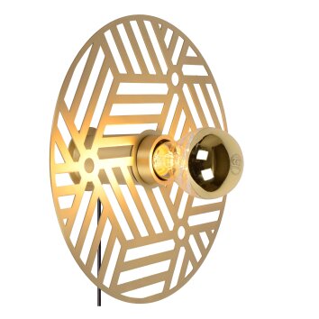 Lucide OLENNA Wall Light gold, brass, 1-light source