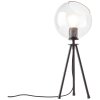 Brilliant AFTON Table lamp black, transparent, clear, 2-light sources