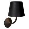 Lucide JUSTIN Outdoor Wall Light LED black, 1-light source