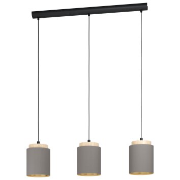 Eglo ALBARIZA Pendant Light brown, black, 3-light sources