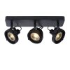 Lucide TALA ceiling spotlight LED black, 3-light sources