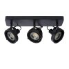 Lucide TALA ceiling spotlight LED black, 3-light sources