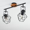 MARACAMBO Ceiling Light Dark wood, black, 2-light sources