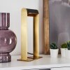 DENHIGH Table lamp LED gold, brass, black, 1-light source