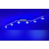 Leuchten-Direkt SABI Ceiling Light LED matt nickel, 6-light sources, Remote control, Colour changer