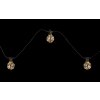 Globo ALMAGA rope lights LED black, 10-light sources