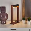 DENHIGH Table lamp LED copper, black, 1-light source