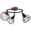 Brilliant AVIA Spotlight Dark wood, black, 3-light sources