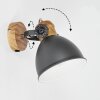 BANJUL Wall Light grey, Dark wood, 1-light source