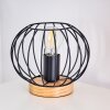 REFRESCO Table lamp Dark wood, black, 1-light source