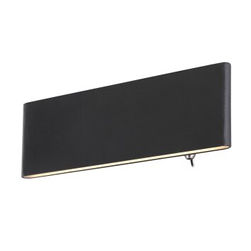 Globo SIEGFRIED Wall Light LED black, 1-light source