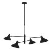 Steinhauer KASKET Pendant Light black, white, 4-light sources