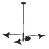 Steinhauer KASKET Pendant Light black, white, 4-light sources