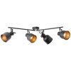Brilliant ROLET Spotlight black, 4-light sources