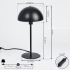 TOM KINGS Table lamp black, white, 1-light source