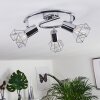 Globo ceiling spotlight chrome, 3-light sources