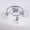 Globo ceiling spotlight chrome, 3-light sources