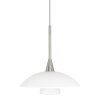 Steinhauer TALLERKEN Pendant Light LED stainless steel, white, 1-light source