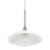 Steinhauer TALLERKEN Pendant Light LED stainless steel, white, 1-light source