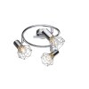 Globo XARA I ceiling light chrome, 3-light sources
