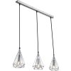 Globo XARA I ceiling light chrome, 3-light sources