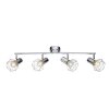 Globo XARA I ceiling light chrome, 4-light sources