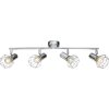 Globo XARA I ceiling light chrome, 4-light sources