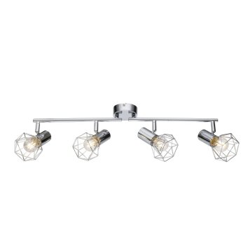 Globo XARA I ceiling light chrome, 4-light sources