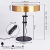 MANAUS Table lamp black, 2-light sources