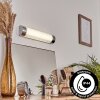 MACAJE Wall Light LED chrome, transparent, clear, 1-light source