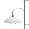 Steinhauer TALLERKEN Floor Lamp LED stainless steel, white, 3-light sources