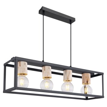 Globo HAGAR Pendant Light black, 4-light sources