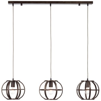 Brilliant BASIA Pendant Light bronze, 3-light sources