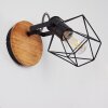 MARACAMBO Wall Light Dark wood, black, 1-light source