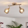 WARGA Ceiling Light matt nickel, 2-light sources