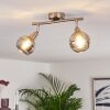 WARGA Ceiling Light matt nickel, 2-light sources