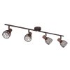 Spotlight Globo ISABELLE rust-coloured, 4-light sources