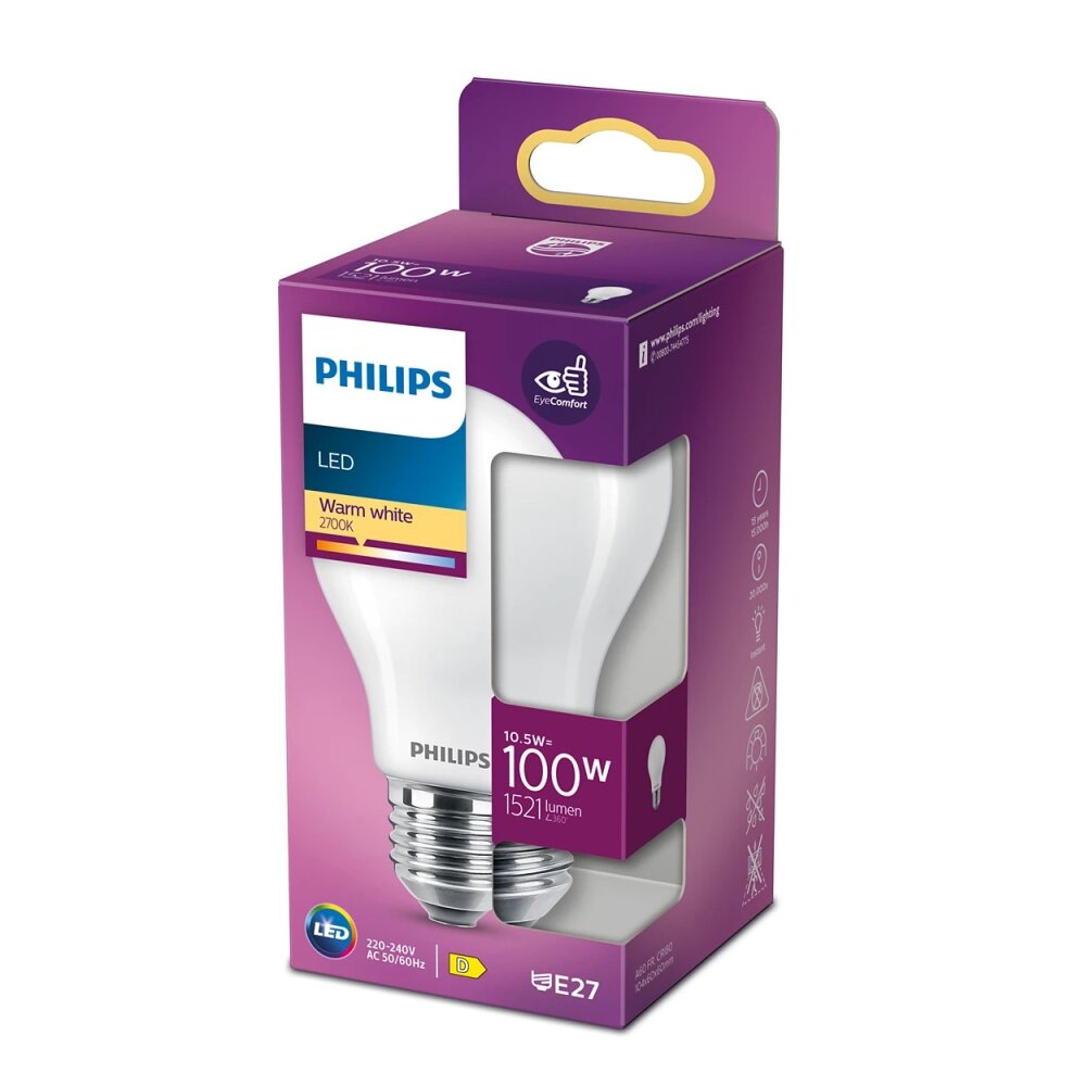Lampe LED E27 dimmable Philips Master 5,9W 2700°K - Visionair Maroc