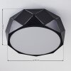 SHOUVER Ceiling Light black, white, 3-light sources