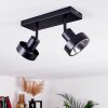 CHAGRES Ceiling Light black, silver, 2-light sources