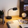 PINEDA Table lamp LED chrome, black, 1-light source
