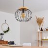 REFRESCO Pendant Light Dark wood, black, 1-light source