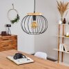 REFRESCO Pendant Light Dark wood, black, 1-light source