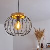 REFRESCO Pendant Light Dark wood, black, 1-light source