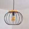 REFRESCO Pendant Light Dark wood, black, 1-light source