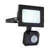 Globo HELGA garden spotlight LED black, 1-light source, Motion sensor