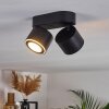 APPLETON Ceiling Light LED black, 2-light sources